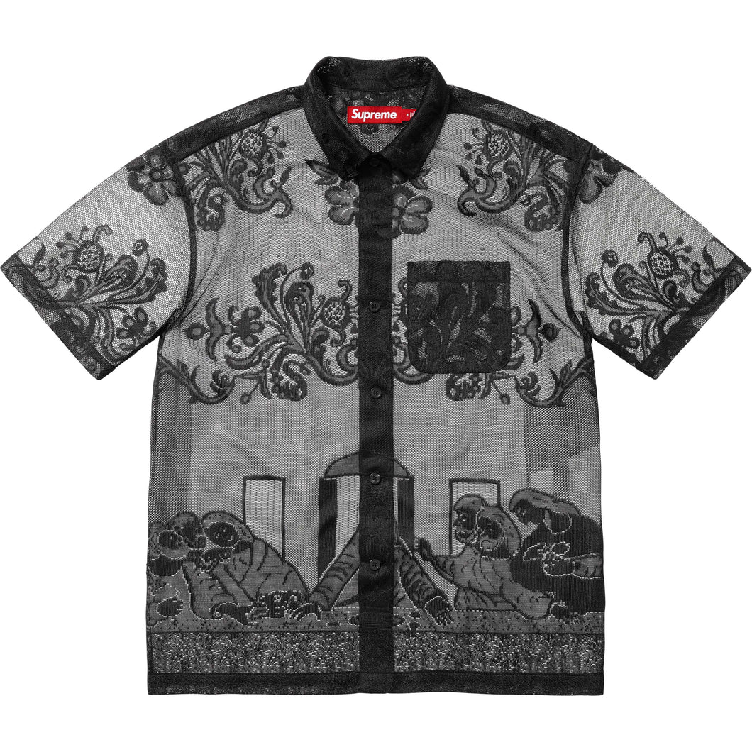 Supreme Last Supper Lace SS Shirt Black
