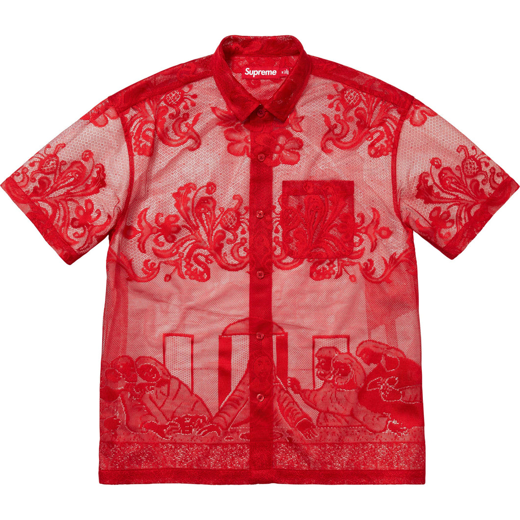 Supreme Last Supper Lace SS Shirt Red