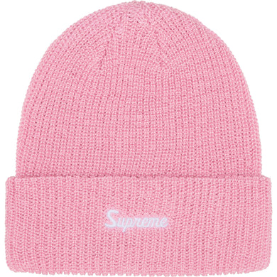 Supreme Loose Gauge Beanie Pink