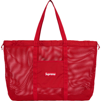 Supreme SS25 Mesh Tote Bag Red