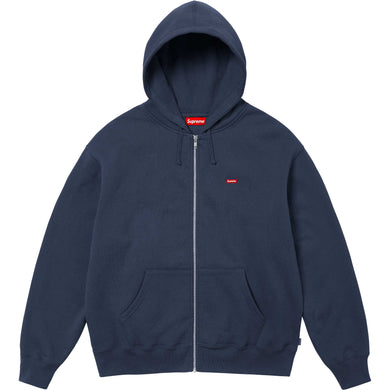 Supreme Small Box Zip Up Hooded Sweatshirt Navy