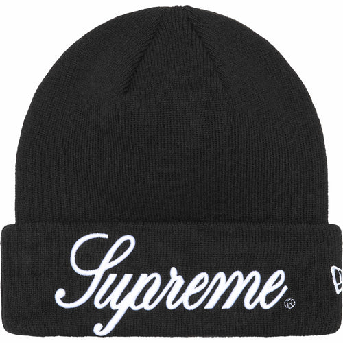 Supreme New Era® Script Beanie Black