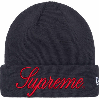 Supreme New Era® Script Beanie Navy