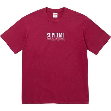 Supreme Paris Tee Cardinal