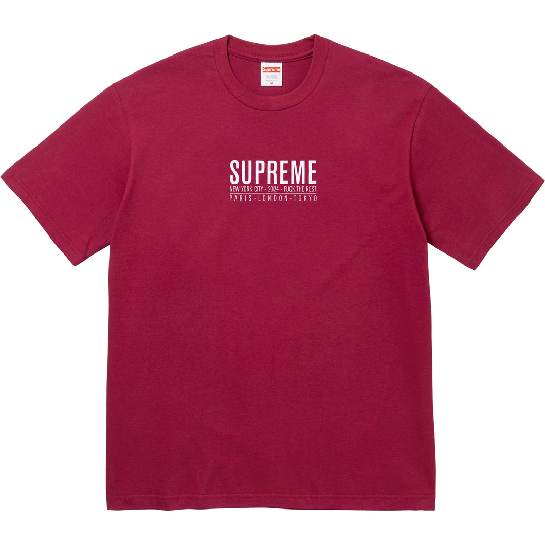 Supreme Paris Tee Cardinal