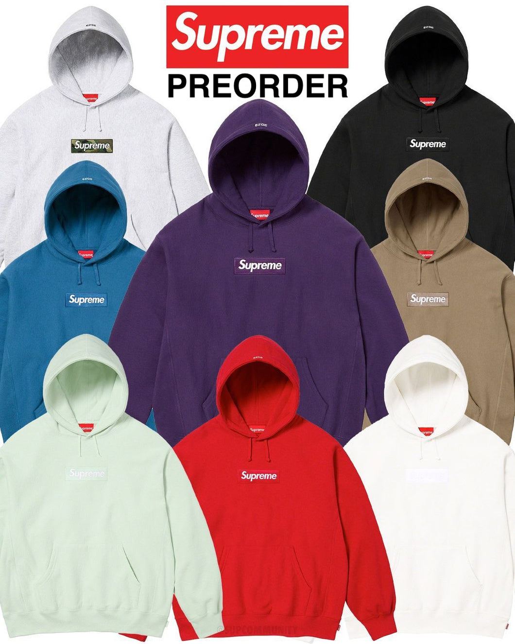 PREORDER Supreme Box Logo Hooded Sweatshirt 2023