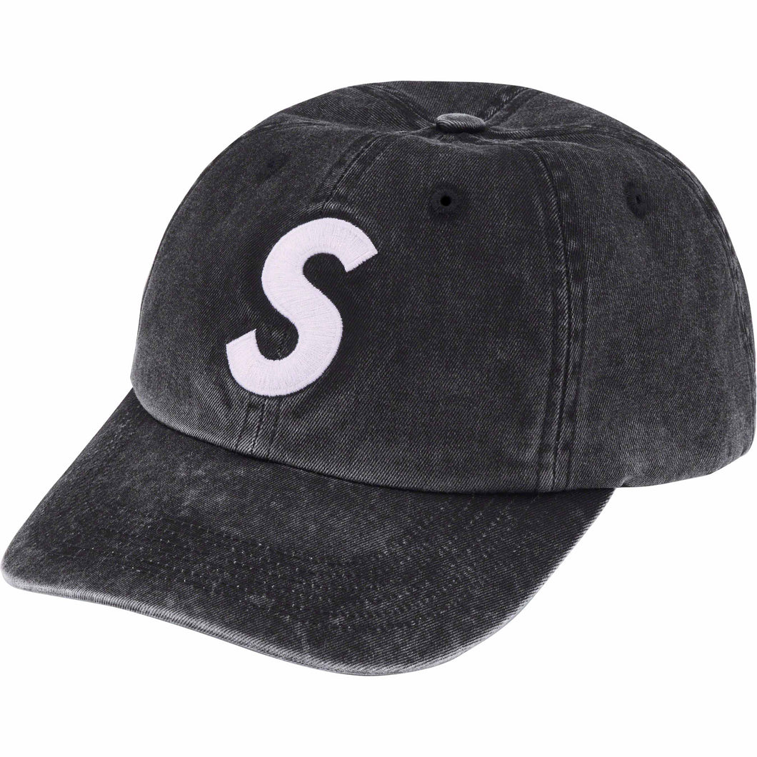 Supreme Pigment Print S Logo 6-Panel Black