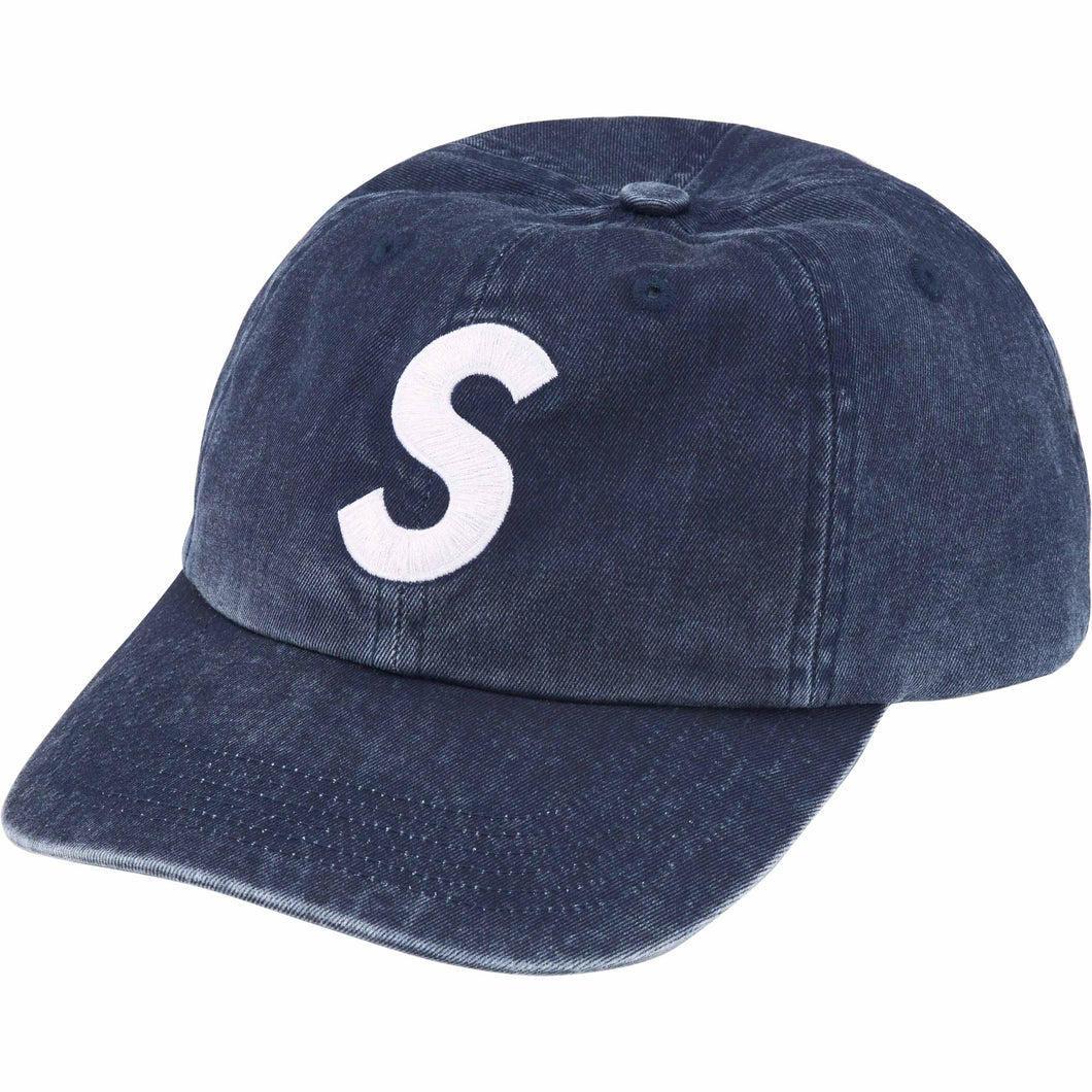 Supreme Pigment Print S Logo 6-Panel Navy