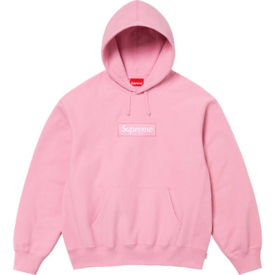 Supreme Box Logo Hooded Sweatshirt Pink FW24