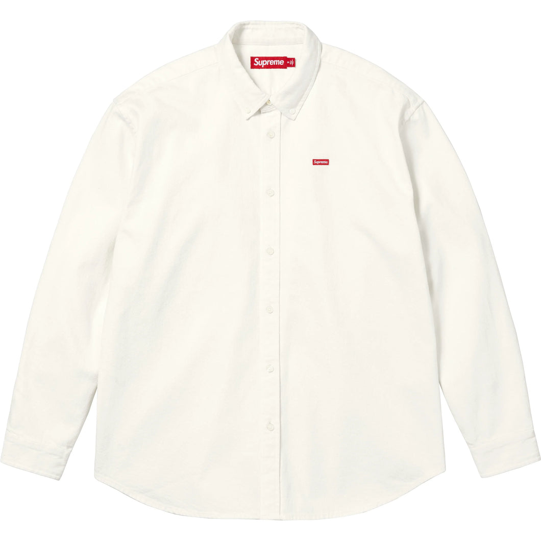 Supreme SS25 Small Box Denim Shirt White