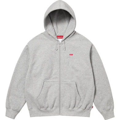Supreme SS25 Small Box Zip Up Hooded Sweatshirt Grey