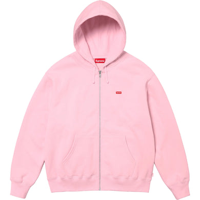 Supreme Small Box Zip Up Hooded Sweatshirt Pink