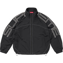 Supreme Spellout Embroidered Track Jacket Black