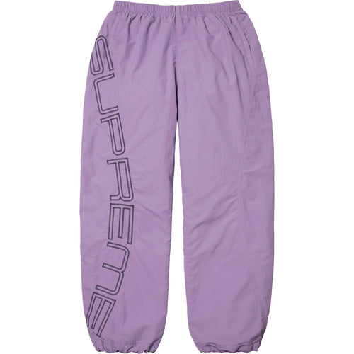 Supreme Spellout Embroidered Track Pant Purple