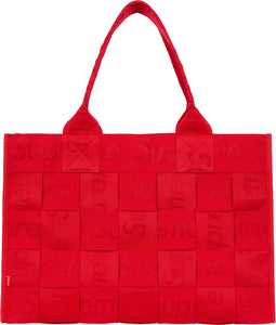 Supreme Woven Large Tote Bag Red