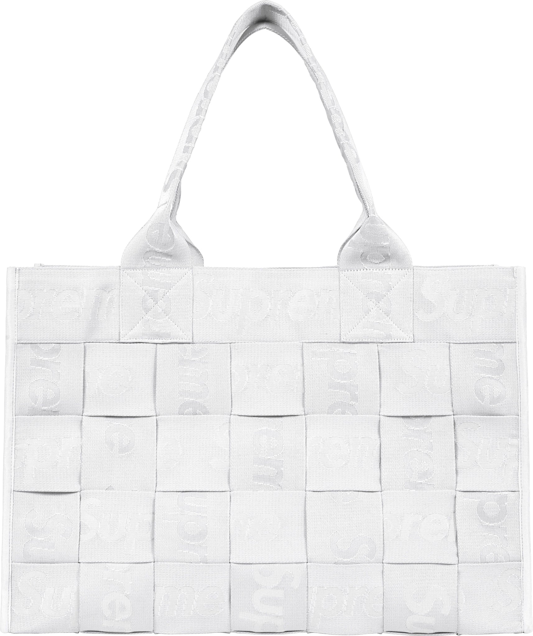 Supreme Woven Large Tote Bag White – BASEMENT_HK