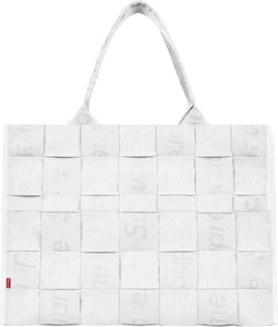 Supreme Woven Large Tote Bag White