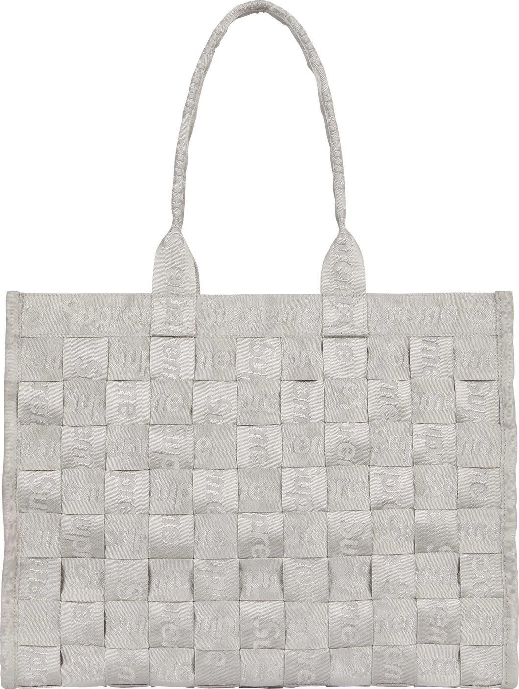 Supreme Woven Tote Grey