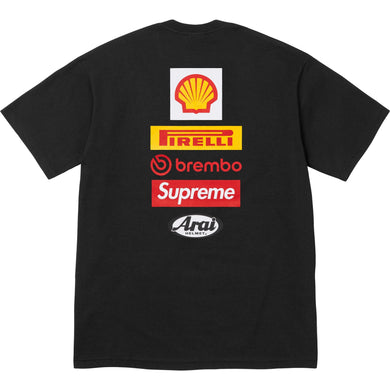 Supreme® Ducati®  Logos Tee Black