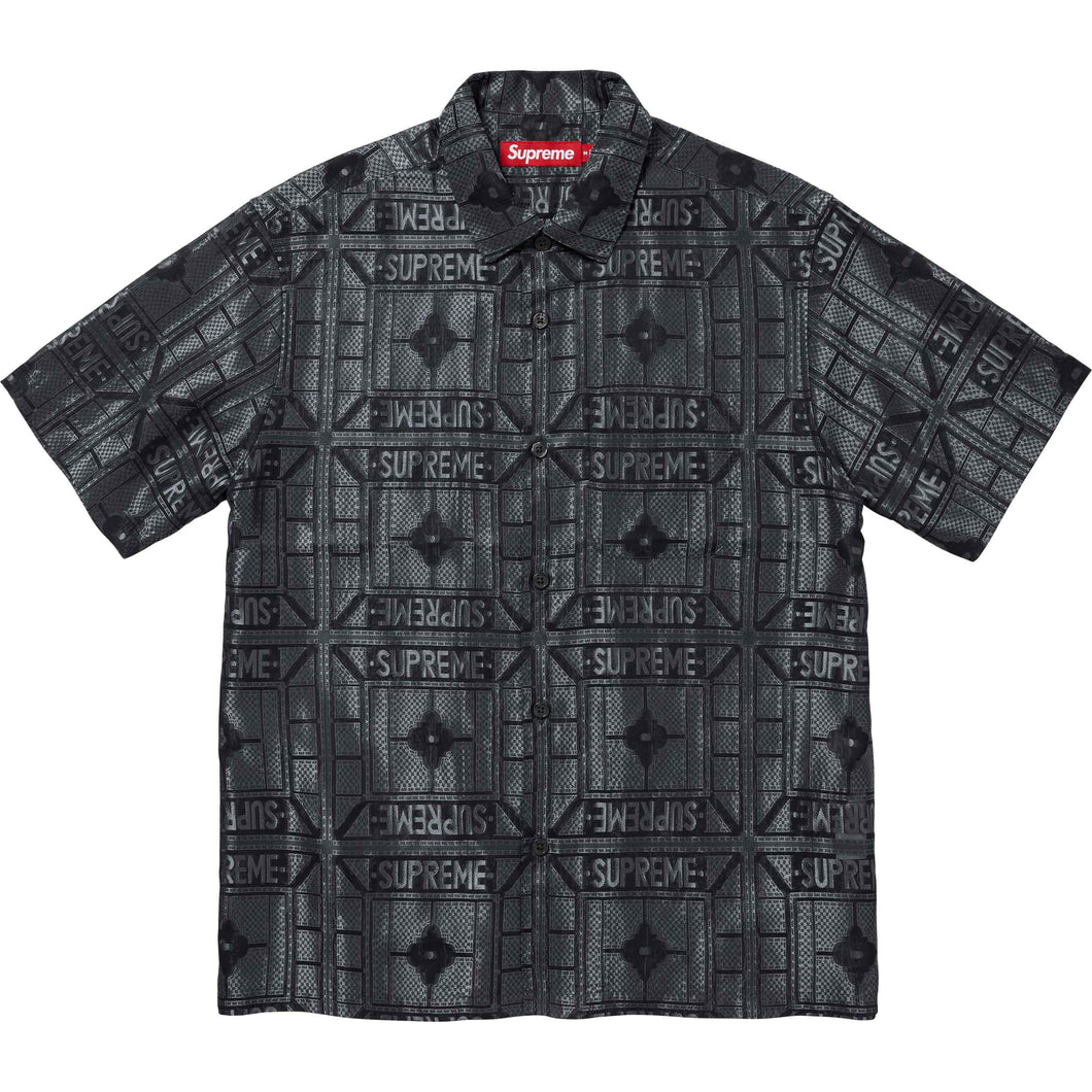 Supreme Tray Jacquard S/S Shirt Black