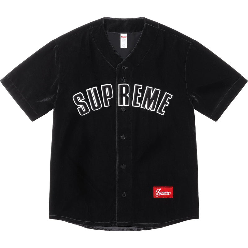 Supreme Velvet Baseball Jersey black 値下げ Supreme Velvet Baseball Jersey Black – BASEMENT_HK