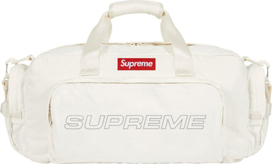 Supreme FW25 Denim Duffle Bag White