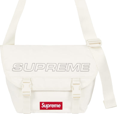 Supreme FW25 Denim Messenger Bag White
