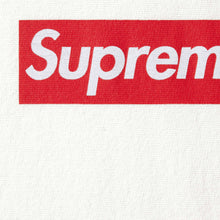 Supreme SS25 Washed Box Logo Crewneck White