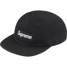 Supreme Washed Chino Twill Camp Cap Black