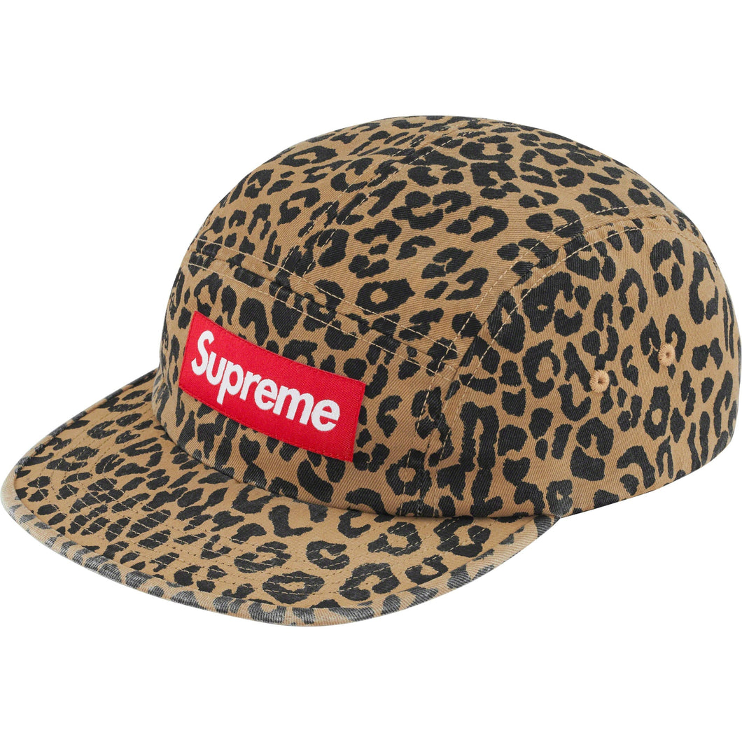 Supreme Washed Chino Twill Camp Cap Leopard