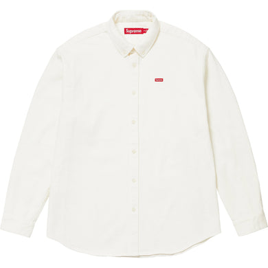Supreme FW24 Small Box Logo Shirt White Denim