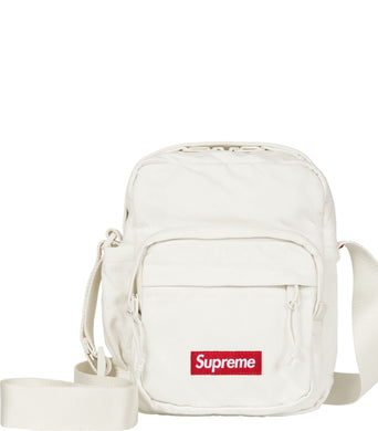 Supreme FW25 Denim Shoulder Bag White