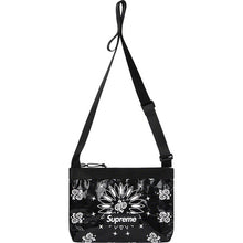 Supreme Bandana Tarp Side Bag Black