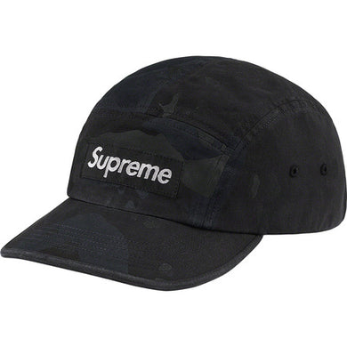 Supreme Overdyed Camo Camp Cap Black