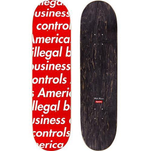 Supreme Illegal Business Skateboard Black