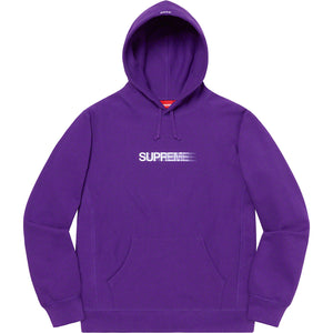 Supreme Motion Logo Hooded Sweatshirt Purple