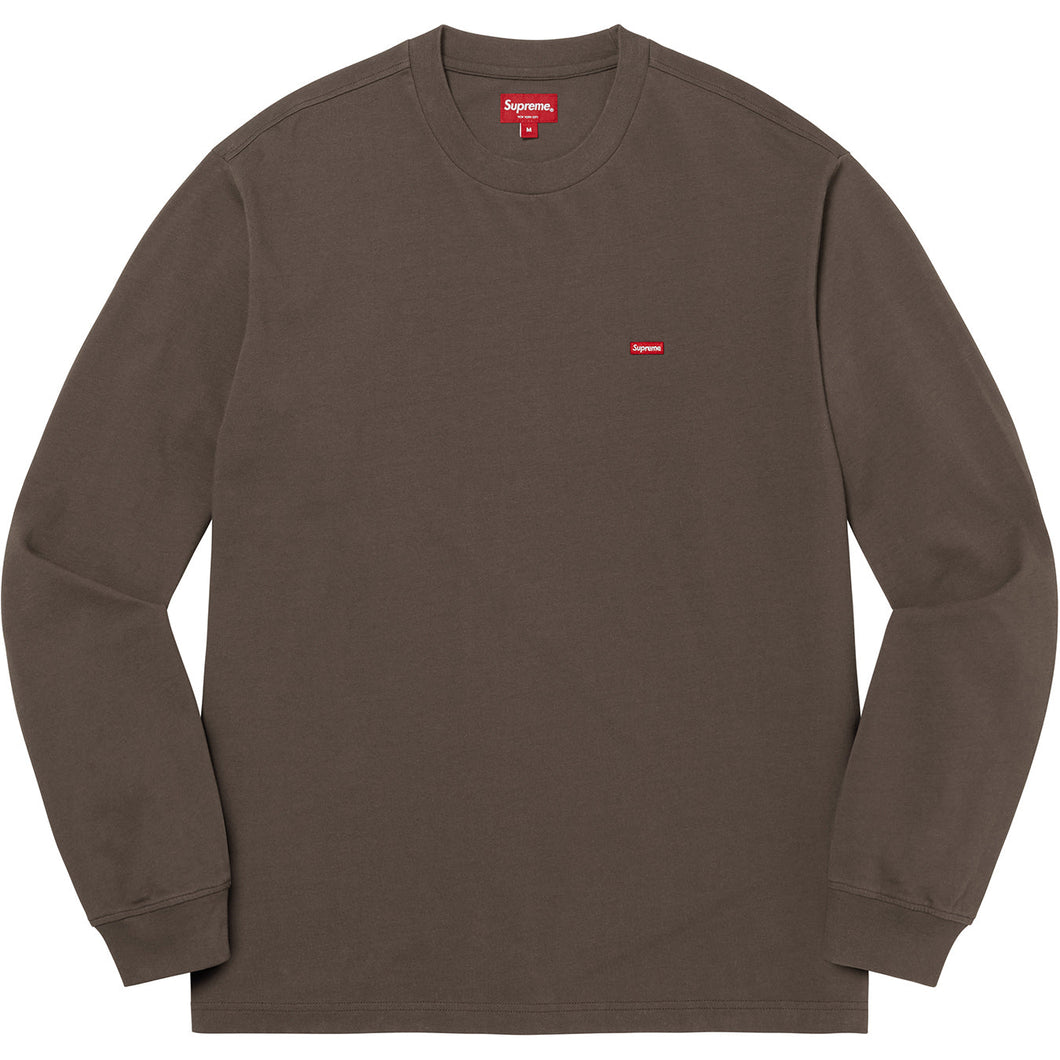 SS23 Supreme Small Box L/S Tee Brown