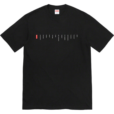 Supreme Location Tee Black