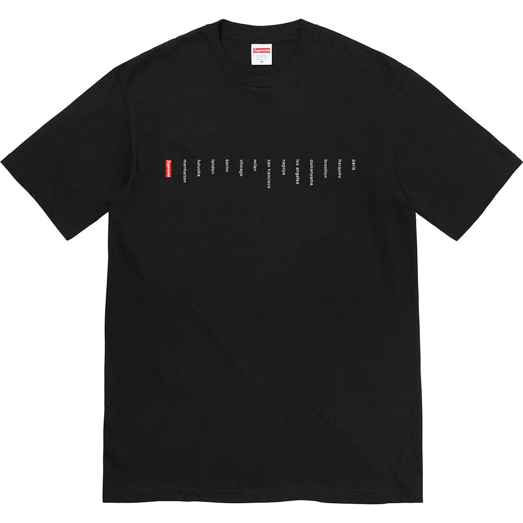 Supreme Location Tee Black