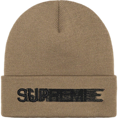 Supreme Motion Logo Beanie Taupe