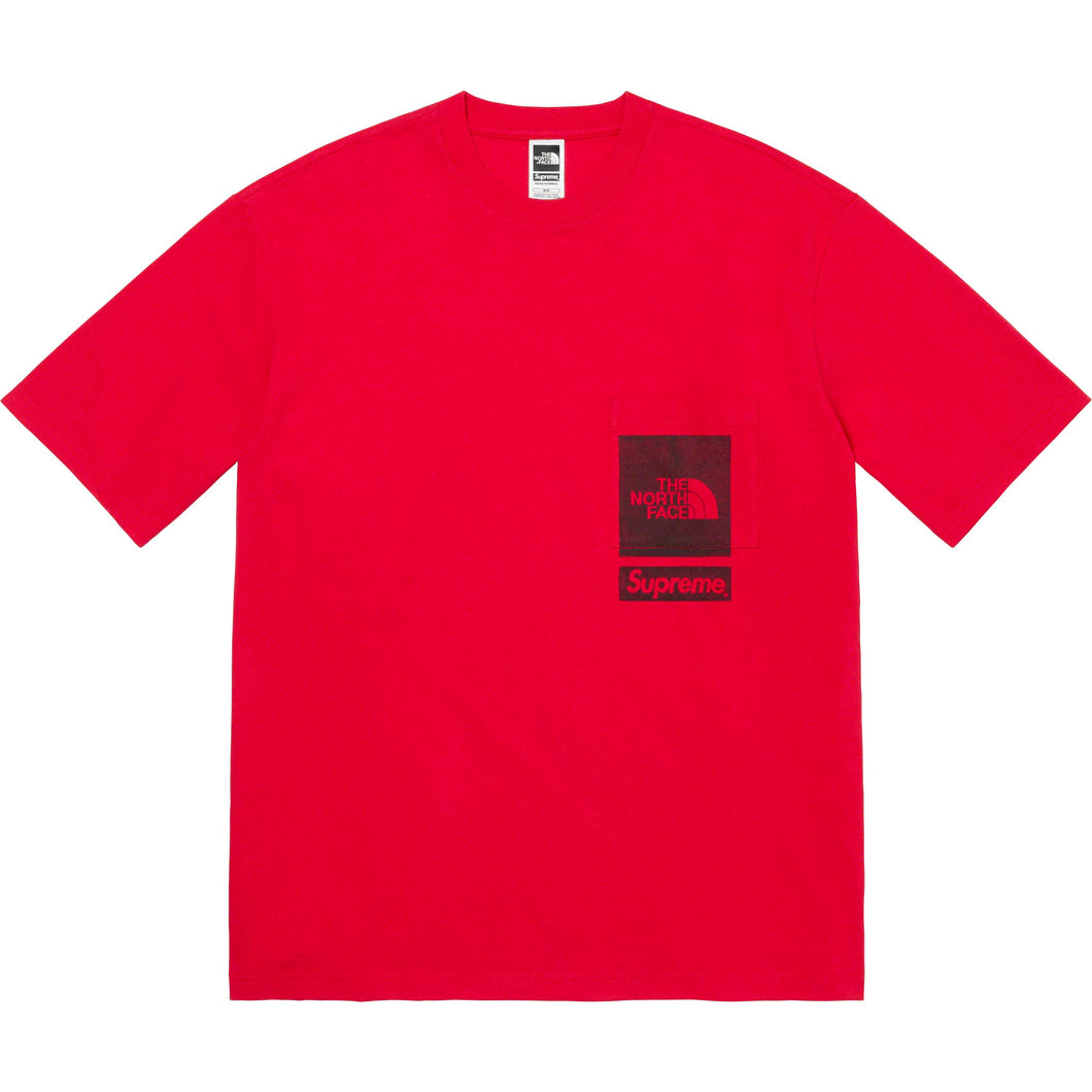 Supreme/The North Face® Printed Pocket Tee Red