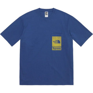Supreme/The North Face® Printed Pocket Tee Navy