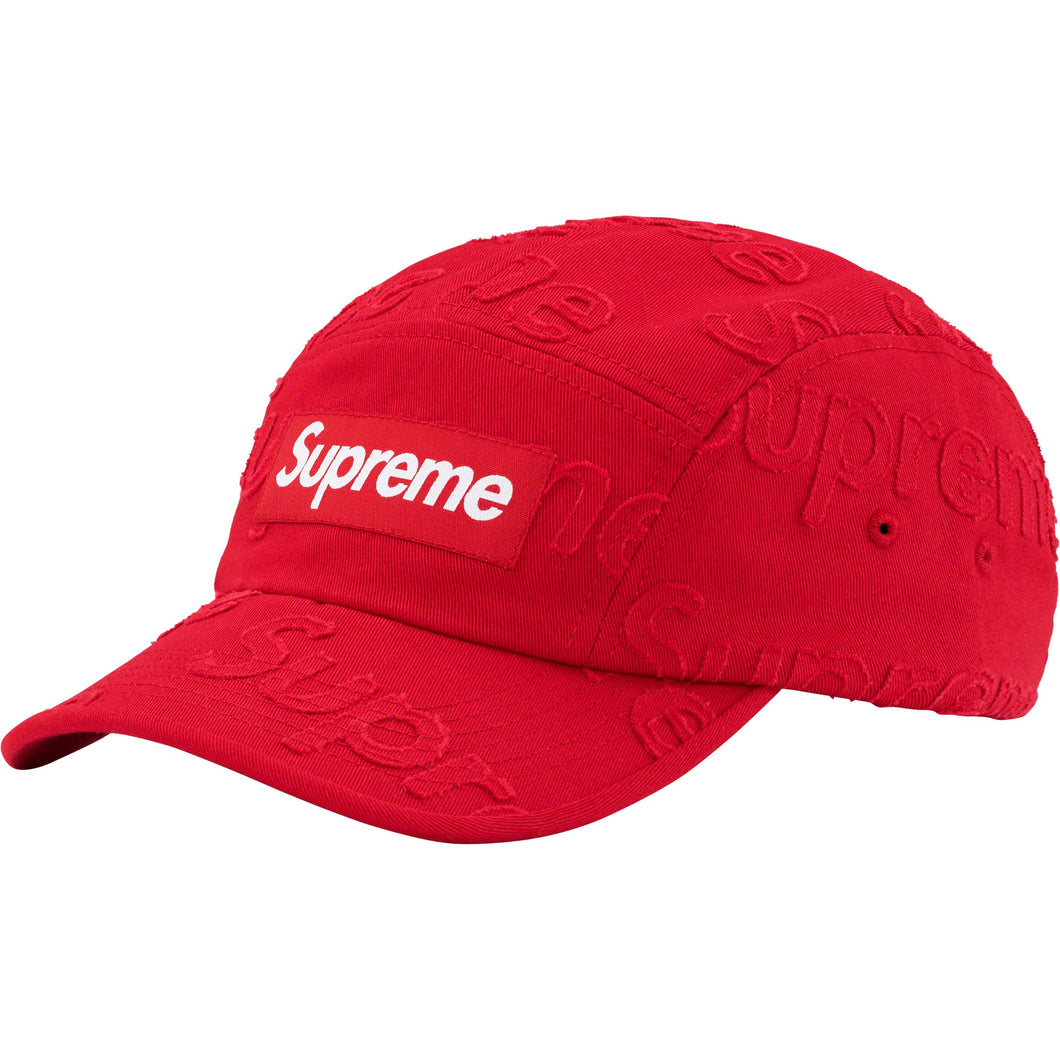 Supreme Lasered Twill Camp Cap Red