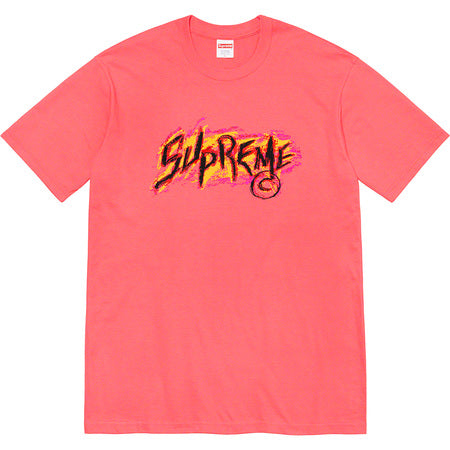 Supreme Scratch Tee Coral