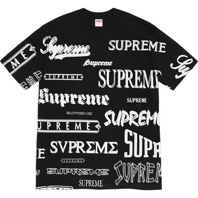 Supreme Multi Logo Tee Black