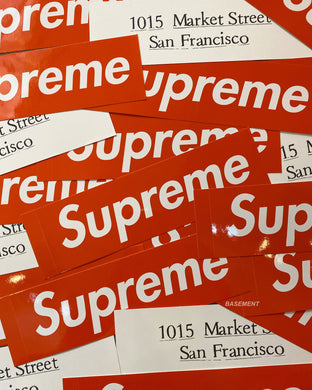 Supreme San Francisco Box Logo Sticker