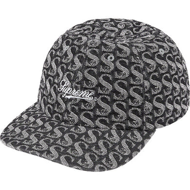 Supreme Monogram Denim 6-Panel Black