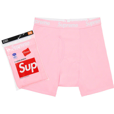 Supreme Hanes Boxer Briefs (2 Pack) Pink