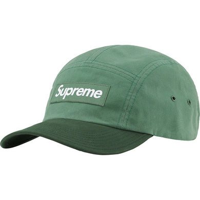 Supreme Waxed Cotton Camp Cap Green