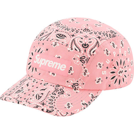 Supreme Bandana Camp Cap Pink